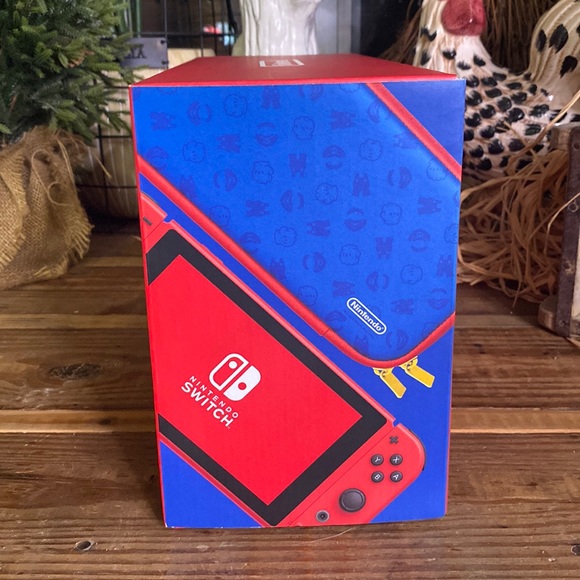 Limited Edition Collectible Mario Edition Switch Console with Metroid Prime 🍄🎮 - Picture 5 of 16